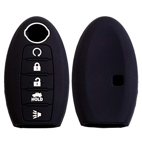 Autobase Premium Custom Made Silicone Smart Key Protection Case Keyless Remote Fob Skin Cover for 2019 2018 2017 Nissan Armada Murano Rogue Maxima Altima Sedan Pathfinder