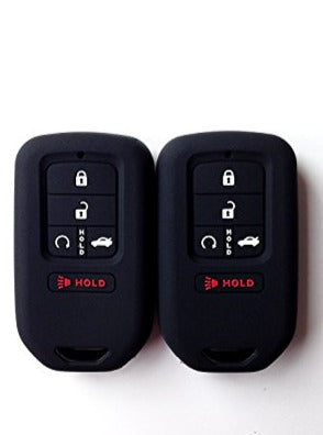 Autobase Key Fob Cover for Honda Accord Civic CR-V CRV Pilot Passport - 2 Pcs