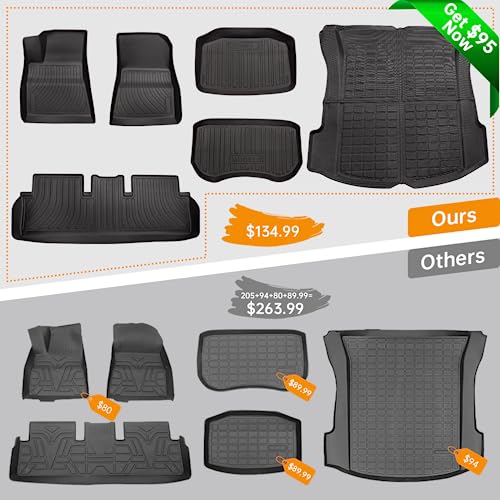 Tesla Model Y and 3 All Weather Floor Mats